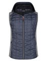 Dames Bodywarmer Daiber Knitted Hybrid Licht grijs-Anthracite
